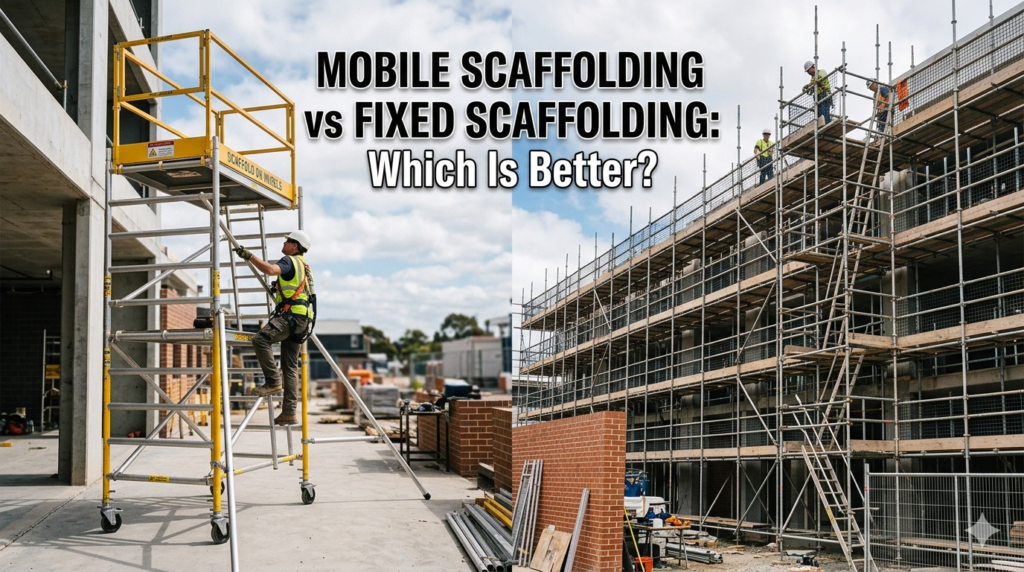 Mobile Scaffolding vs Fixed Scaffolding: Which Is Better? Mobile Scaffolding vs Fixed Scaffolding